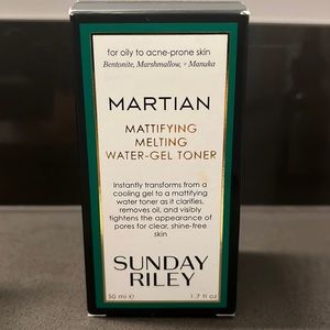 SUNDAY RILEY MARTIAN MATIFYING MELTING WATER GEL TONER NEW IN BOX
